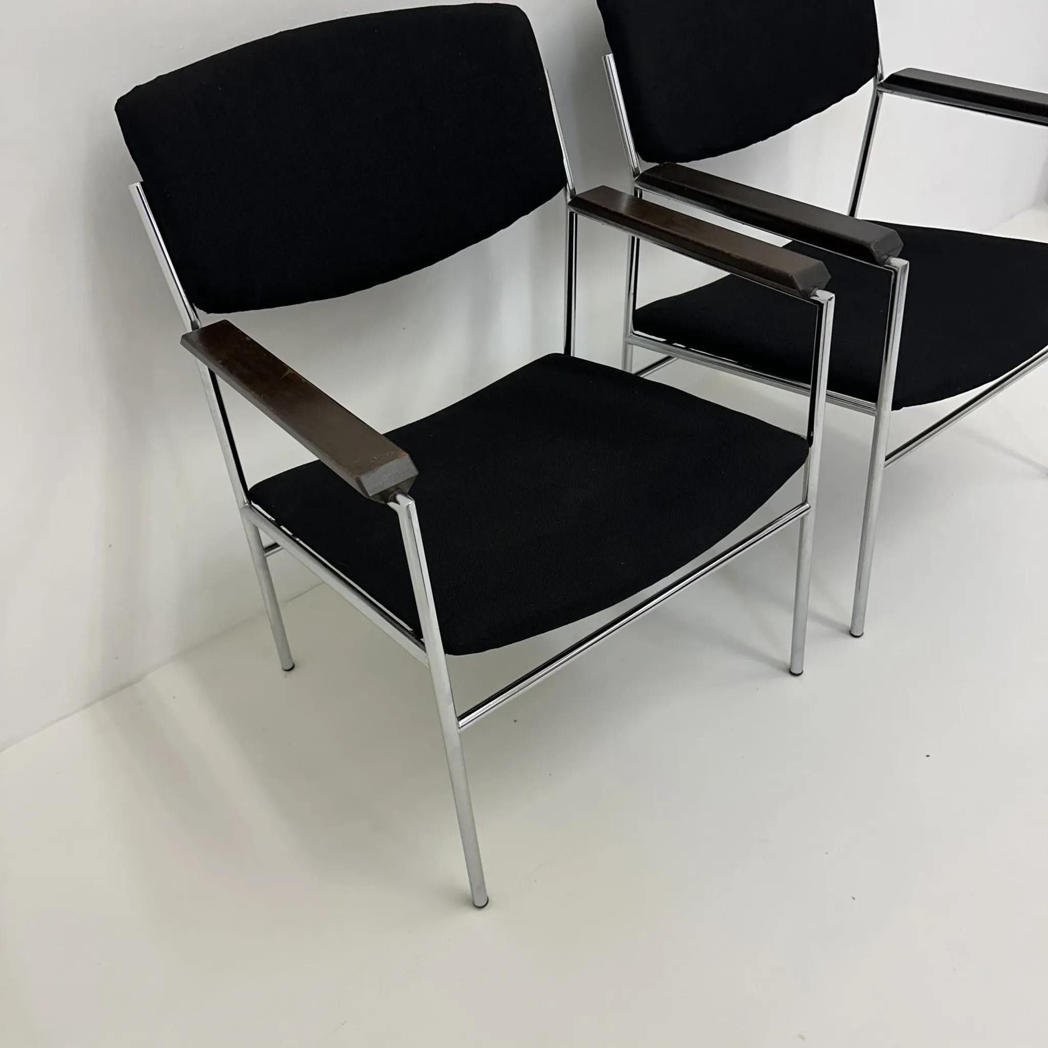 Gijs van der Sluis minimalist lounge chair, 1970s