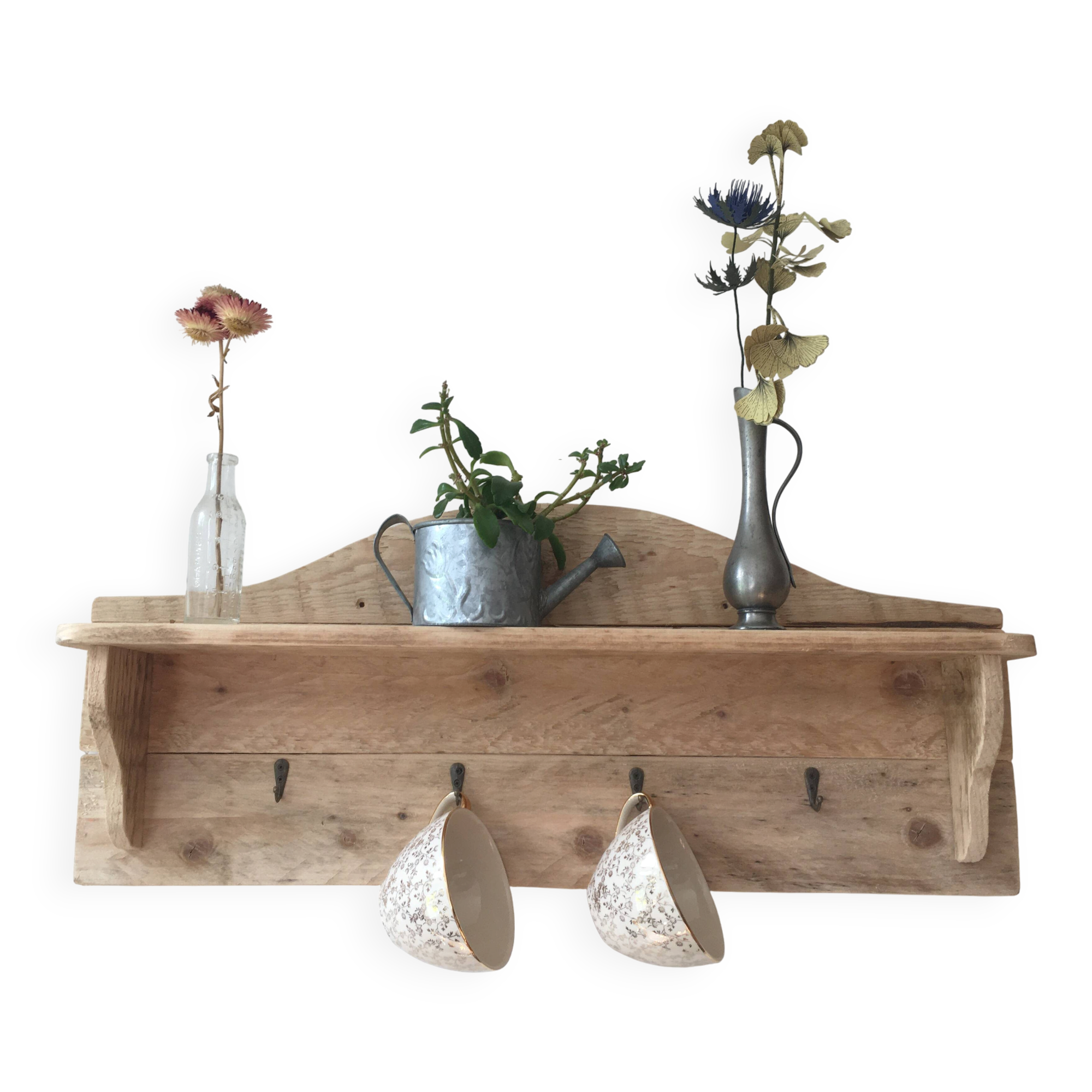 pallet wood wall shelf