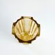 1930 yellow glass vase style Daum