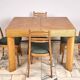 1930s Art Deco wooden folding table Czechoslovakia Vintage