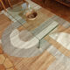 Woven carpet in jute and wool 240x170cm
