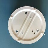 Round ceiling light in chiseled glass
