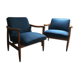 Model Chairs Gfm 87, Type 300 203 by Juliusz Kodziorek For Gfm, 1960s, Set of 2