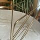 Vintage gold metal magazine rack