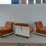 3 Amanta armchairs by Mario Bellini for C&B Italia (reupholstered)