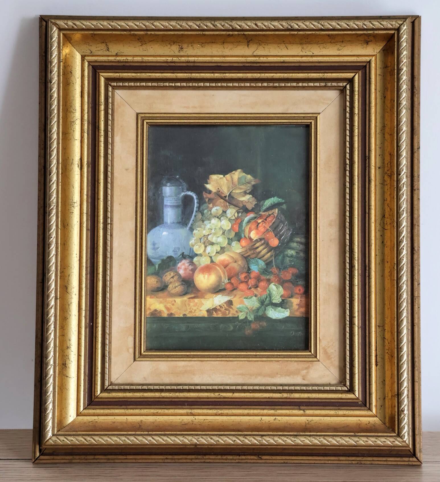 Still life oil painting painting signed