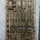 Central Africa around 1900 2 very large doors entirely carved iguanas,