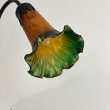 Gooseneck lamp in glass paste