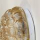 Wall light ceiling light gold glass amber 1970 1980 artichoke
