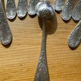 13 Apollo spoons - Silver 84g - St Louis XVI