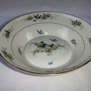 Old dish Chapus Frères Limoges France art deco bird décor Jane Aber Algiers