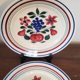 Lot of 3 vintage K & G Lunéville plates
