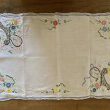 Hand-embroidered centerpiece