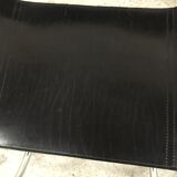 Set of 4 black leather chairs by Ludwig Mies Van Der Rohe