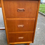 Scandinavian teak desk 1970 Denmark