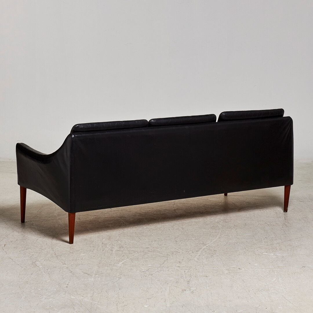 Sofa 3 seater Hans Olsen model 800/3 Black leather