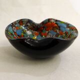 Cendrier Confettis en verre de Murano soufflé