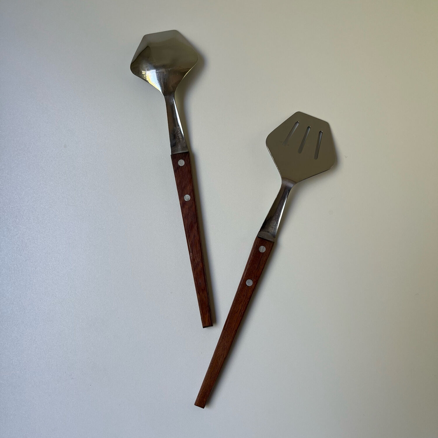 Vintage Scandinavian salad set, Sweden, 1960s