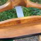Vintage valet in wood, chrome metal and vinyl from the 60s