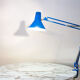 Architect lamp Twist T1 blue, Italy 1960