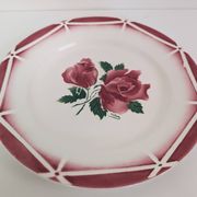 5 assiettes plates Digoin Sarreguemines