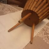 Vintage bamboo rattan pot cover