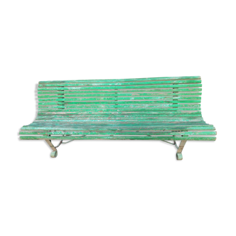 Banc 1900 en fer et bois