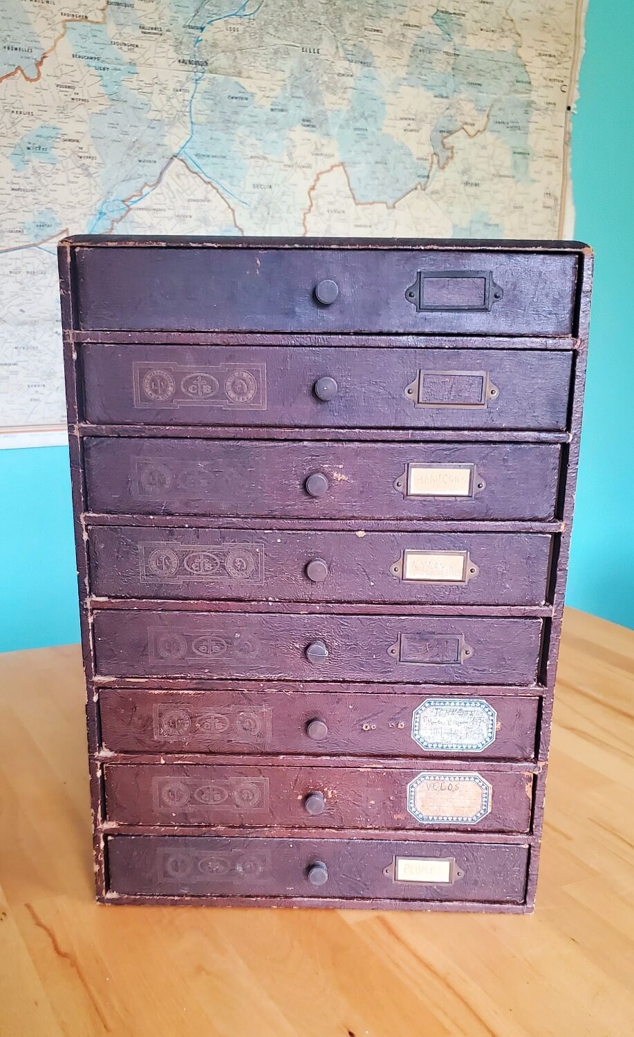 Louis Vuitton haberdashery/wire cupboard chest of drawers 8 drawers