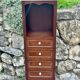 Small Louis XVI style Mahogany and mahogany veneer chiffonier