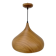 Scandinavian metal pendant light with a faux wood finish, 1980s.