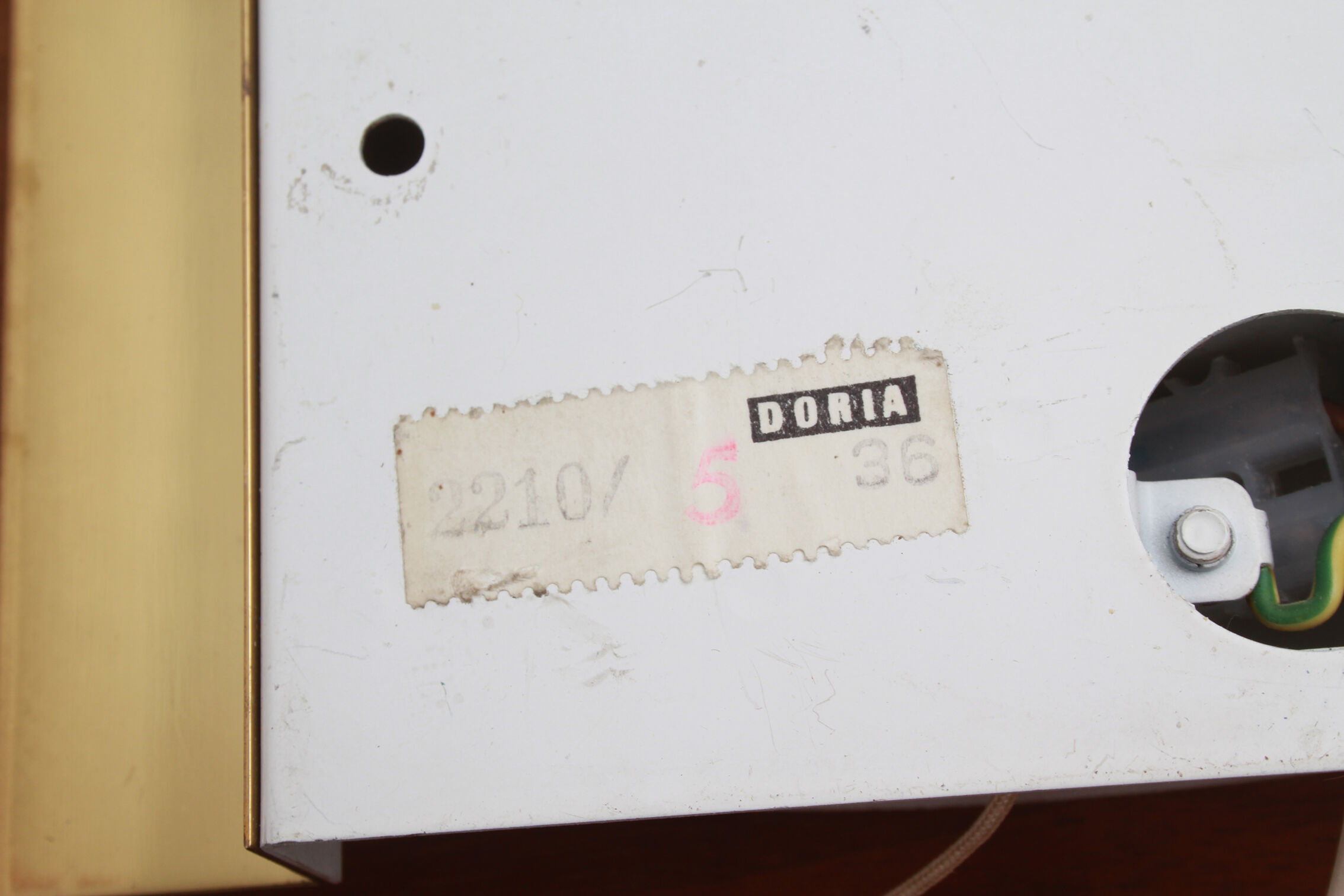 Couple of 1960s wall lamps by Doria