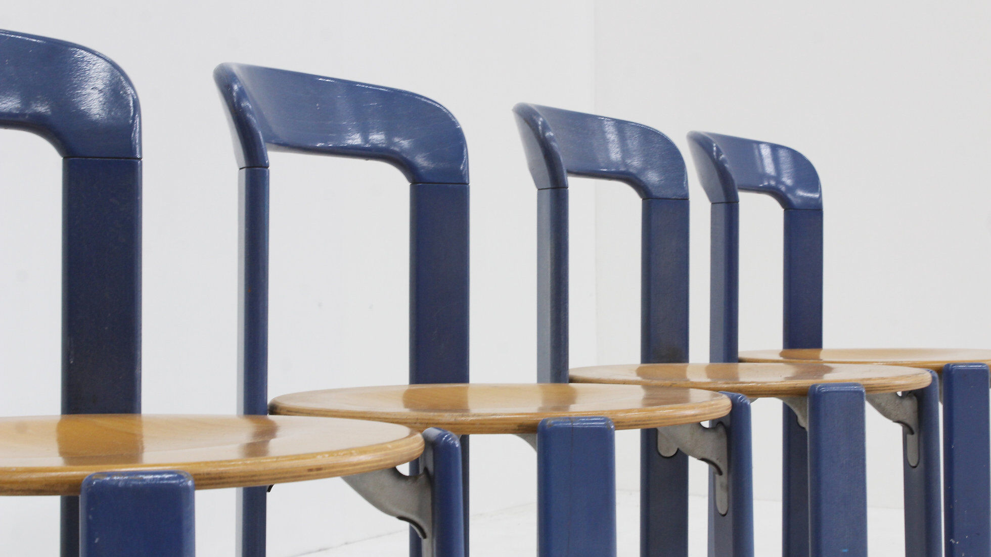 Vintage Bruno Rey dining chairs model 3300 set of 8