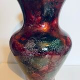 Gilded glass vase