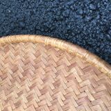 Braided bamboo tray