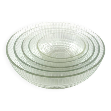 Bauhaus style 1930s glass bowls