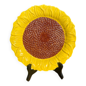 Assiette en forme de tournesol