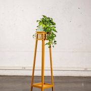 Porte plante en bois peint