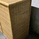 Vintage woven rattan and natural bamboo sideboard - Italy 1970s