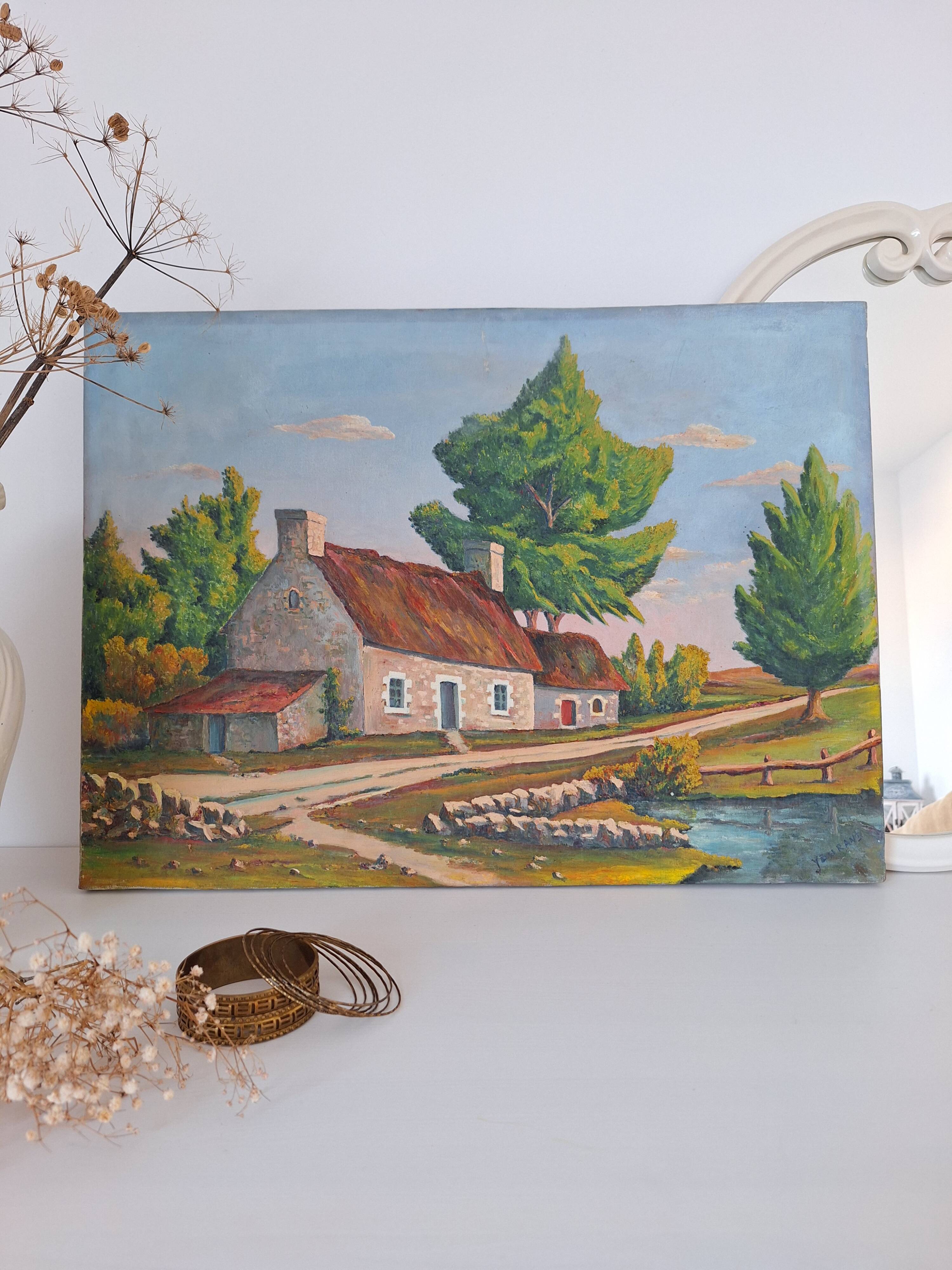 Old landscape painting