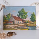 Old landscape painting