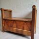 Antique wooden chest bench