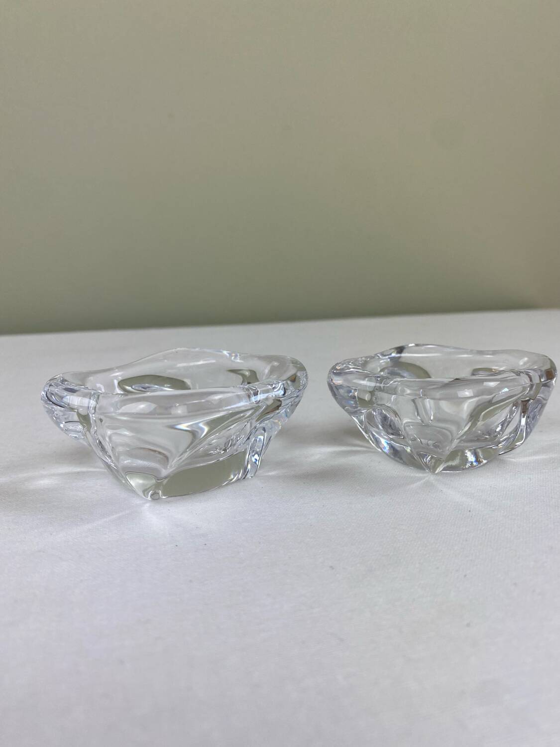 Bayel crystal salt cellars