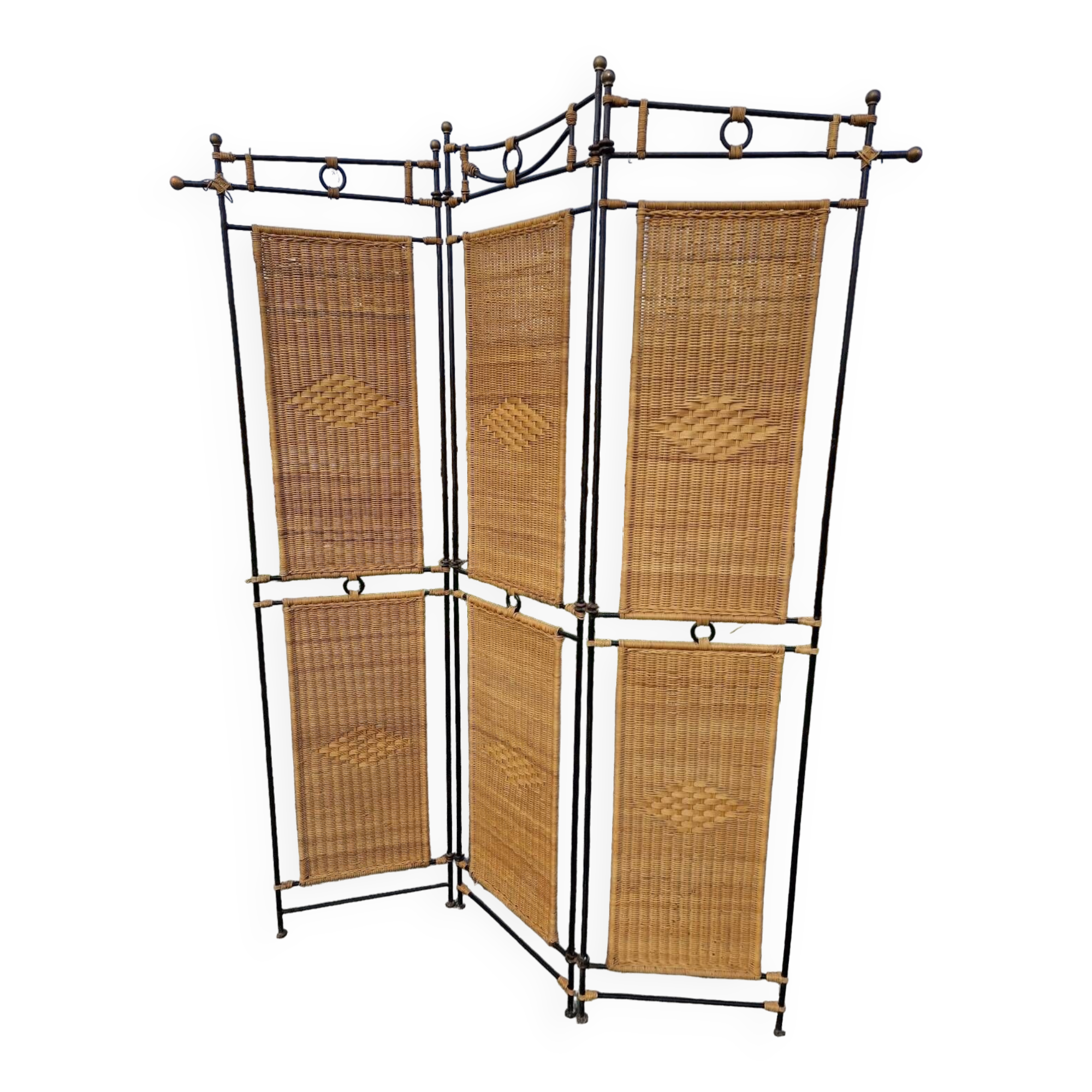 Vintage wrought iron screen