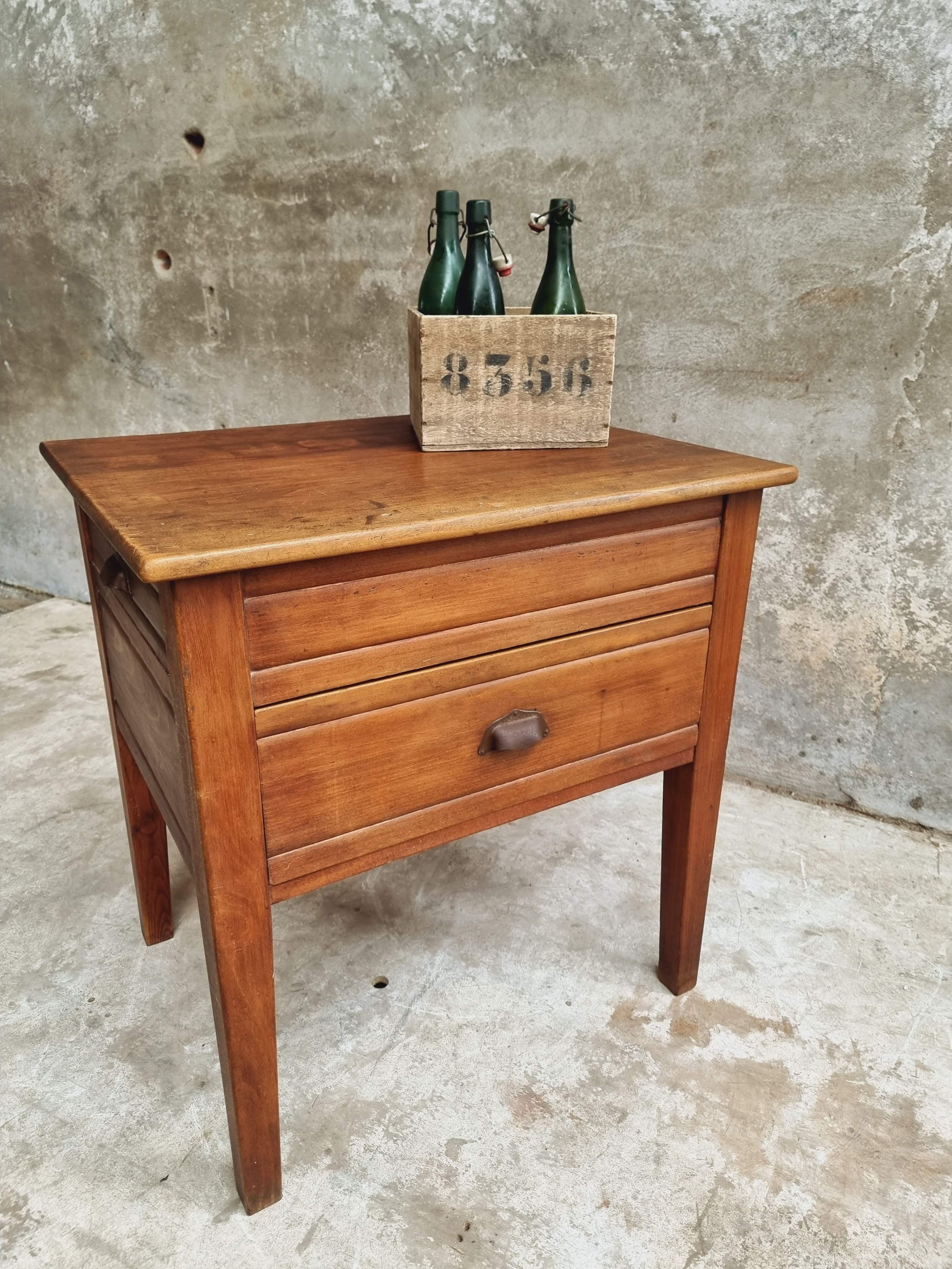 Antique work table side table or kitchen island