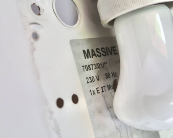 Applique murale ou plafonnier rond, soleil jaune verre opaque, années 80