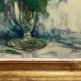 Oil on canvas, still life, F. Rembert