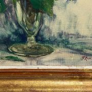 Huile sur toile, nature morte, F.Rembert