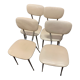 Set of 4 skaï kitchen chairs