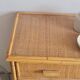 Commode en rotin années 70 vintage