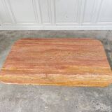 Table basse en marbre rose orangé, 70